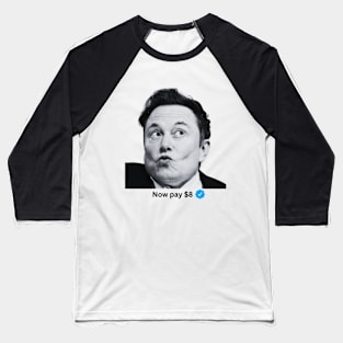 Now Pay $8 Elon Musk Baseball T-Shirt
